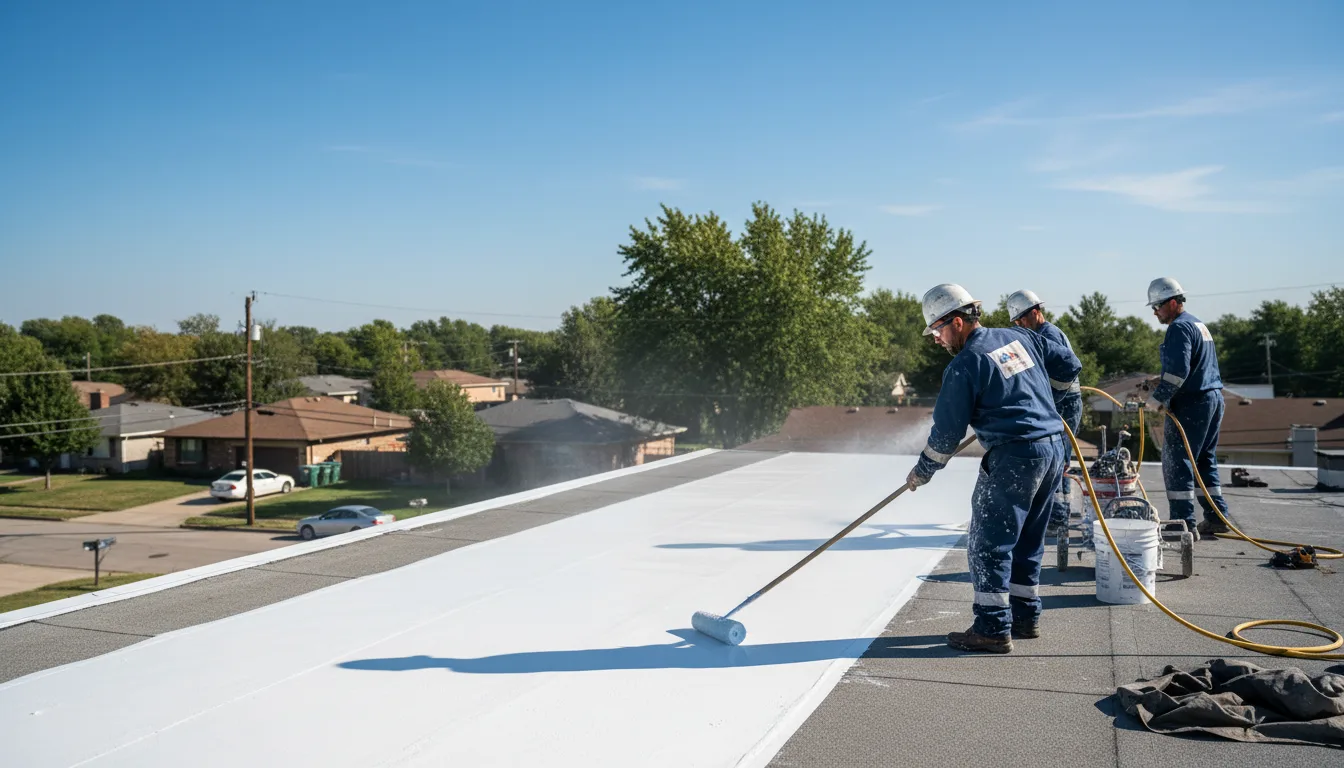 Commercial roof coating in Mount Vernon, TX near me